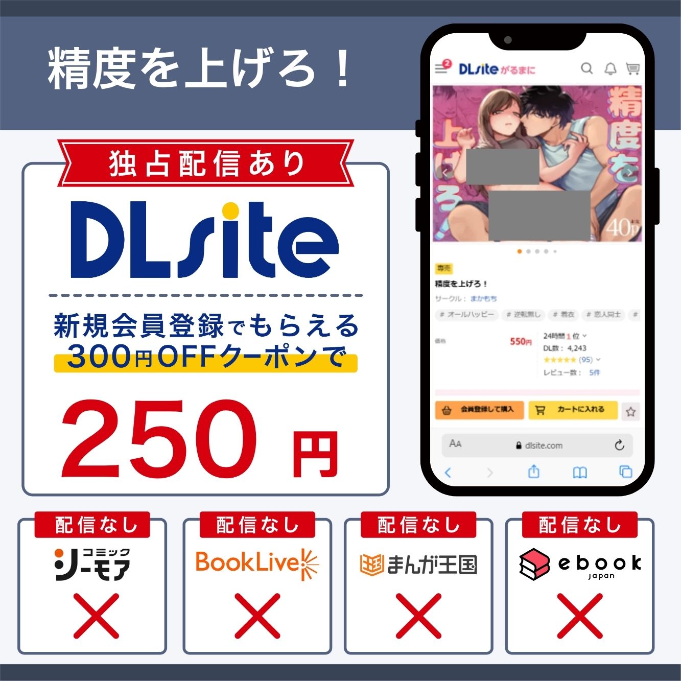 『精度を上げろ!』の各電子書籍サイトの配信状況
